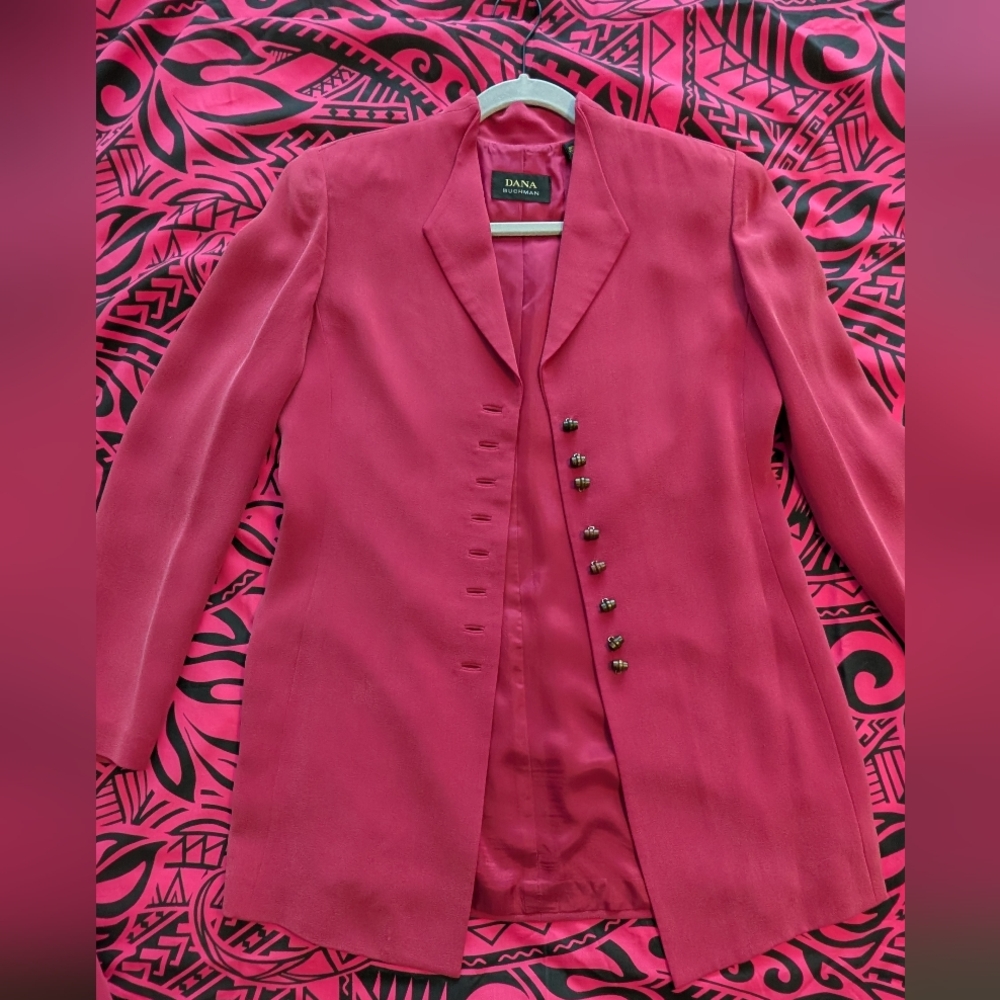 Dana Buchman 100% Silk Women's Blazer Set